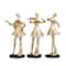 Golden Musical Trio Glam Tabletop Sculpture Set